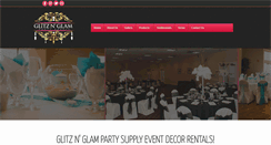 Desktop Screenshot of glitznglampartysupply.com